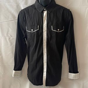 G By Guess Mens Long Sleeve Button Down Shirt Size L